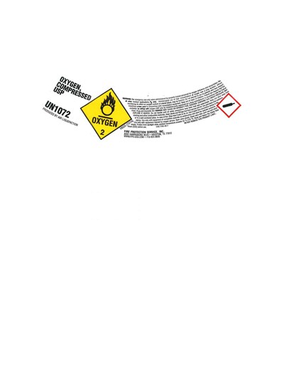 Neck Label (043 Doc M43 Medical  Oxgyen Neck Label)